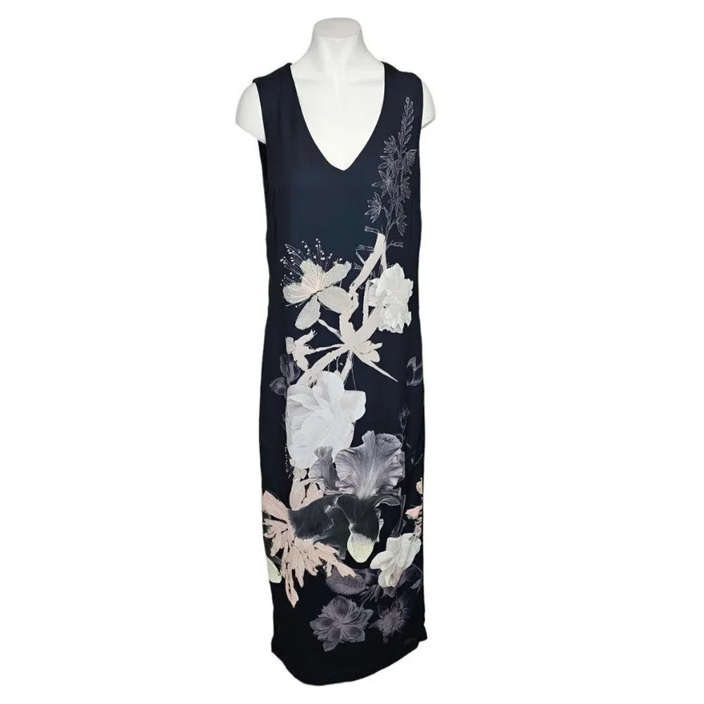 Simons Contemporaine Maxi  Floral Dress Wedding Guest Size 2